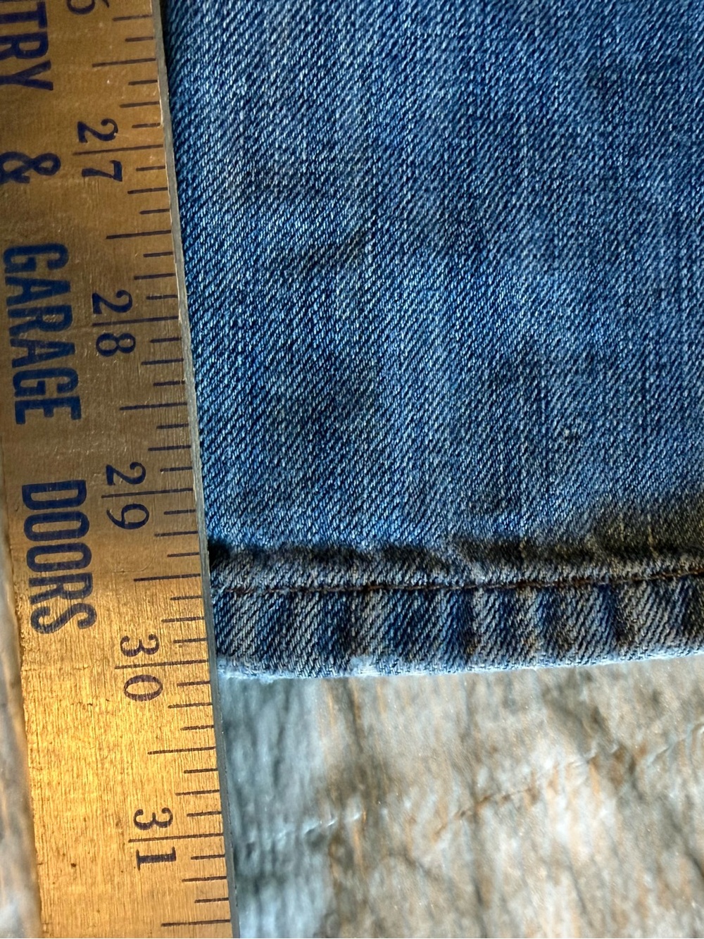 Calvin Klein Jeans Womens Lean Bootcut Size 14 Distressed - Picture 5 of 8